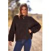 imagePRETTYGARDEN Womens Fall Oversized Pullover Sweaters Casual Crewneck Long Sleeve Chunky Cable Knit Tops Winter ClothingCoffee