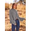 imagePRETTYGARDEN Womens Fall Oversized Pullover Sweaters Casual Crewneck Long Sleeve Chunky Cable Knit Tops Winter ClothingGrey