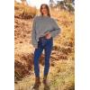 imagePRETTYGARDEN Womens Fall Oversized Pullover Sweaters Casual Crewneck Long Sleeve Chunky Cable Knit Tops Winter ClothingGrey