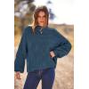 imagePRETTYGARDEN Womens Fall Oversized Pullover Sweaters Casual Crewneck Long Sleeve Chunky Cable Knit Tops Winter ClothingGrey Blue