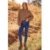 imagePRETTYGARDEN Womens Fall Oversized Pullover Sweaters Casual Crewneck Long Sleeve Chunky Cable Knit Tops Winter ClothingKhaki