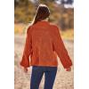 imagePRETTYGARDEN Womens Fall Oversized Pullover Sweaters Casual Crewneck Long Sleeve Chunky Cable Knit Tops Winter ClothingRust Red
