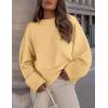 imagePRETTYGARDEN Womens Fall Oversized Sweaters Casual Crewneck Pullover Long Sleeve Fuzzy Chunky Knit Tops BlouseYellow