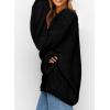 imagePRETTYGARDEN Womens Fall Oversized Sweaters Long Sleeve V Neck Dressy Casual Chunky Knit Loose Pullover Tops Winter ClothingBlack