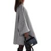 imagePRETTYGARDEN Womens Long Cardigan Sweaters 2025 Fall Trendy Oversized Knit Open Front Jacket Coats Winter Clothes OuterwearDark Grey