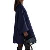imagePRETTYGARDEN Womens Long Cardigan Sweaters 2025 Fall Trendy Oversized Knit Open Front Jacket Coats Winter Clothes OuterwearDark Royal Blue
