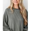 imagePRETTYGARDEN Womens Long Sleeve Tops 2025 Fall Fashion Shirts Trendy Clothes Casual Loose Crewneck Ribbed Knit Tunic BlouseGrey