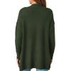 imagePRETTYGARDEN Womens Open Front Cardigan Long Sleeve Cozy Knit Sweaters Winter Fall Clothes 2025 Outerwear CoatsArmy Green