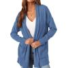 imagePRETTYGARDEN Womens Open Front Cardigan Long Sleeve Cozy Knit Sweaters Winter Fall Clothes 2025 Outerwear CoatsBlue