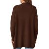 imagePRETTYGARDEN Womens Open Front Cardigan Long Sleeve Cozy Knit Sweaters Winter Fall Clothes 2025 Outerwear CoatsBrown