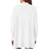 imagePRETTYGARDEN Womens Open Front Cardigan Long Sleeve Cozy Knit Sweaters Winter Fall Clothes 2025 Outerwear CoatsWhite