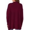imagePRETTYGARDEN Womens Open Front Cardigan Long Sleeve Cozy Knit Sweaters Winter Fall Clothes 2025 Outerwear CoatsWine Red
