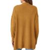 imagePRETTYGARDEN Womens Open Front Cardigan Long Sleeve Cozy Knit Sweaters Winter Fall Clothes 2025 Outerwear CoatsYellow