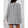 imagePRETTYGARDEN Womens Oversized Cable Knit Cardigan 2025 Fall Fashion Long Sleeve Open Front Chunky Sweaters Winter CoatsGrey