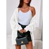 imagePRETTYGARDEN Womens Oversized Cable Knit Cardigan 2025 Fall Fashion Long Sleeve Open Front Chunky Sweaters Winter CoatsWhite