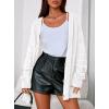 imagePRETTYGARDEN Womens Oversized Cable Knit Cardigan 2025 Fall Fashion Long Sleeve Open Front Chunky Sweaters Winter CoatsWhite