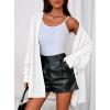 imagePRETTYGARDEN Womens Oversized Cable Knit Cardigan 2025 Fall Fashion Long Sleeve Open Front Chunky Sweaters Winter CoatsWhite