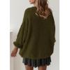 imagePRETTYGARDEN Womens Oversized Sweaters Fall Outfits 2025 Turtleneck Long Sleeve Slouchy Chunky Knit Sweater Pullover TopsArmy Green