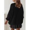 imagePRETTYGARDEN Womens Oversized Sweaters Fall Outfits 2025 Turtleneck Long Sleeve Slouchy Chunky Knit Sweater Pullover TopsBlack