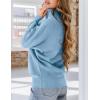 imagePRETTYGARDEN Womens Sweaters Fall Fashion 2025 Casual Loose Turtleneck Batwing Long Sleeve Knit Sweater Pullover TopsBlue