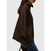 imagePRETTYGARDEN Womens Turtleneck Long Sleeve Sweater 2025 Fall Trendy Loose Fit Casual Tops Chunky Knit Pullover SweatersBrown