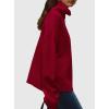 imagePRETTYGARDEN Womens Turtleneck Long Sleeve Sweater 2025 Fall Trendy Loose Fit Casual Tops Chunky Knit Pullover SweatersRed