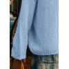 imagePRETTYGARDEN Womens Turtleneck Long Sleeve Sweater 2025 Fall Trendy Loose Fit Knit Tops Oversized Pullover SweatersSky Blue