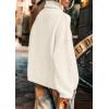 imagePRETTYGARDEN Womens Turtleneck Long Sleeve Sweater 2025 Fall Trendy Loose Fit Knit Tops Oversized Pullover SweatersWhite