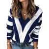 Striped Blue