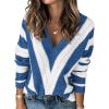 Striped Dark Royal Blue