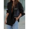 imagePRETTYGARDEN Fall 2025 Blazers for Women Business Casual Long Sleeve Lapel Pockets Dressy Suit Jackets Work Office ClothesBlack