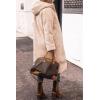 imagePRETTYGARDEN Womens 2025 Winter Fashion Clothes Oversized Shearling Fleece Long Coats JacketsDark Coffee