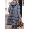 imagePRETTYGARDEN Womens 2025 Winter Fashion Clothes Oversized Shearling Fleece Long Coats JacketsGrey Blue