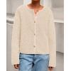 imagePRETTYGARDEN Womens 2025 Winter Faux Fur Coats Fuzzy Fleece Cropped Jackets Buttons Warm Casual Trendy Fall Fashion ClothesBeige