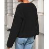 imagePRETTYGARDEN Womens 2025 Winter Faux Fur Coats Fuzzy Fleece Cropped Jackets Buttons Warm Casual Trendy Fall Fashion ClothesBlack
