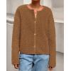 imagePRETTYGARDEN Womens 2025 Winter Faux Fur Coats Fuzzy Fleece Cropped Jackets Buttons Warm Casual Trendy Fall Fashion ClothesCaramel