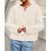 imagePRETTYGARDEN Womens 2025 Winter Faux Fur Coats Fuzzy Fleece Cropped Jackets Buttons Warm Casual Trendy Fall Fashion ClothesWhite