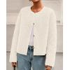 imagePRETTYGARDEN Womens 2025 Winter Faux Fur Coats Fuzzy Fleece Cropped Jackets Buttons Warm Casual Trendy Fall Fashion ClothesWhite