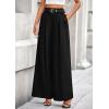 imagePRETTYGARDEN Womens Fall Wide Leg Trousers 2025 High Elastic Waist Loose Pleated Long Flowy Palazzo Work Pants with PocketsBlack