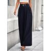 imagePRETTYGARDEN Womens Fall Wide Leg Trousers 2025 High Elastic Waist Loose Pleated Long Flowy Palazzo Work Pants with PocketsNavy