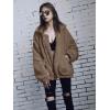 imagePRETTYGARDEN Womens Fashion Winter Coats Sherpa Fleece Faux Fur Shearling Oversized Trendy Jackets Warm Outerwear ClothingCoffee