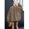 imagePRETTYGARDEN Womens Fashion Winter Coats Sherpa Fleece Faux Fur Shearling Oversized Trendy Jackets Warm Outerwear ClothingCoffee