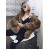 imagePRETTYGARDEN Womens Fashion Winter Coats Sherpa Fleece Faux Fur Shearling Oversized Trendy Jackets Warm Outerwear ClothingCoffee