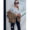 imagePRETTYGARDEN Womens Fashion Winter Coats Sherpa Fleece Faux Fur Shearling Oversized Trendy Jackets Warm Outerwear ClothingCoffee