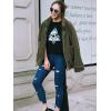 imagePRETTYGARDEN Womens Fashion Winter Coats Sherpa Fleece Faux Fur Shearling Oversized Trendy Jackets Warm Outerwear ClothingGreen