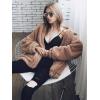 imagePRETTYGARDEN Womens Fashion Winter Coats Sherpa Fleece Faux Fur Shearling Oversized Trendy Jackets Warm Outerwear ClothingKhaki