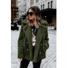 imagePRETTYGARDEN Womens Fashion Winter Coats Sherpa Fleece Faux Fur Shearling Oversized Trendy Jackets Warm Outerwear ClothingStyle Two Green