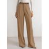 imagePRETTYGARDEN Womens Wide Leg Dress Pants 2025 Business Casual Flowy Work Palazzo Pants High Waisted Slacks TrousersKhaki