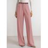 imagePRETTYGARDEN Womens Wide Leg Dress Pants 2025 Business Casual Flowy Work Palazzo Pants High Waisted Slacks TrousersPink