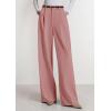 imagePRETTYGARDEN Womens Wide Leg Dress Pants 2025 Business Casual Flowy Work Palazzo Pants High Waisted Slacks TrousersPink